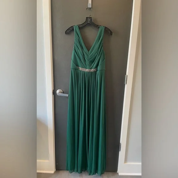 David's Bridal | Dresses | Davids Bridal Bridesmaid Dress Hunter Green |  Poshmark
